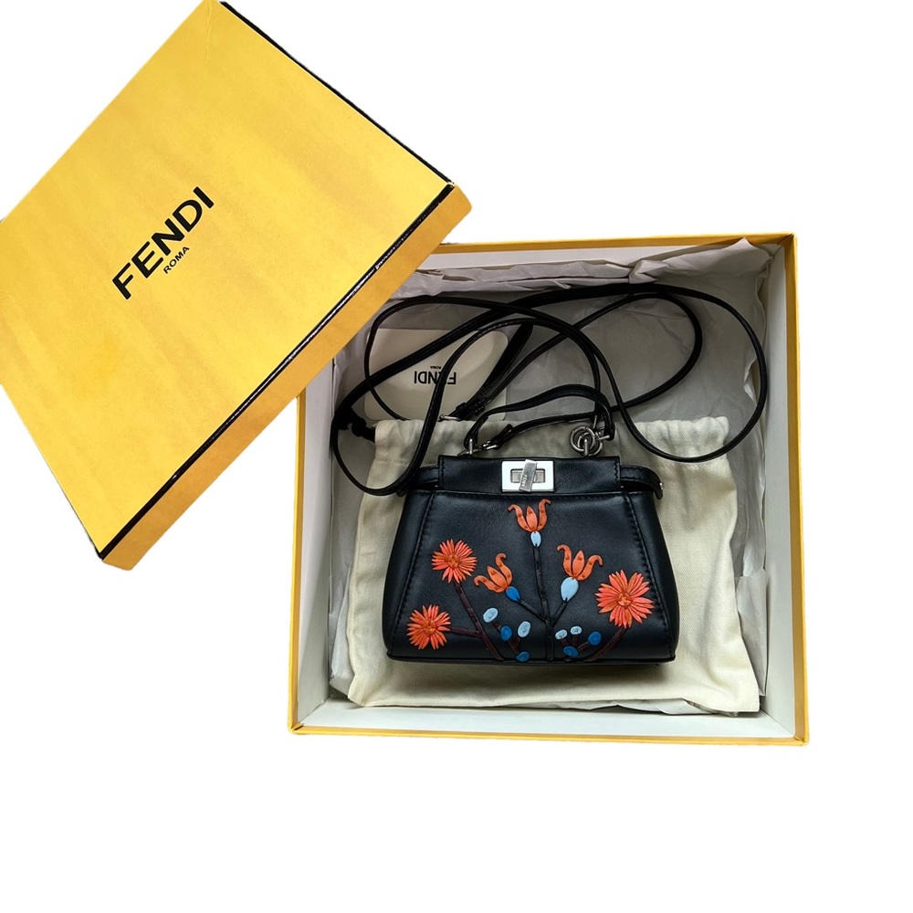 FENDI Botanic Micro Peekaboo Nappa
